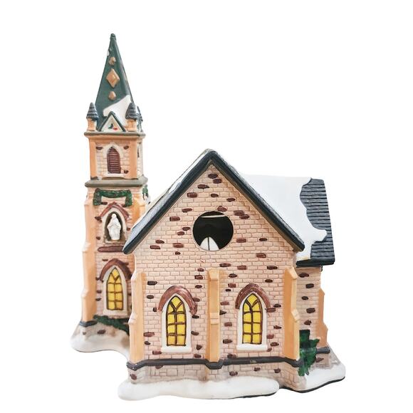 Church of the Devoted Shepherd Santa's Workbench Collection Christmas Village - Picture 3 of 7